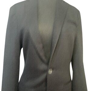 ASOS Super Skinny Fit Black Blazer 36R Two Button Formal Menswear Polyester Cott